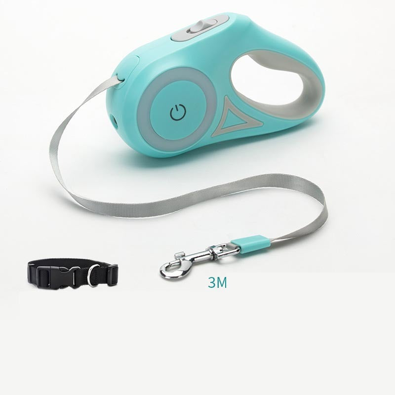 Retractable Leash And Dog Collar
