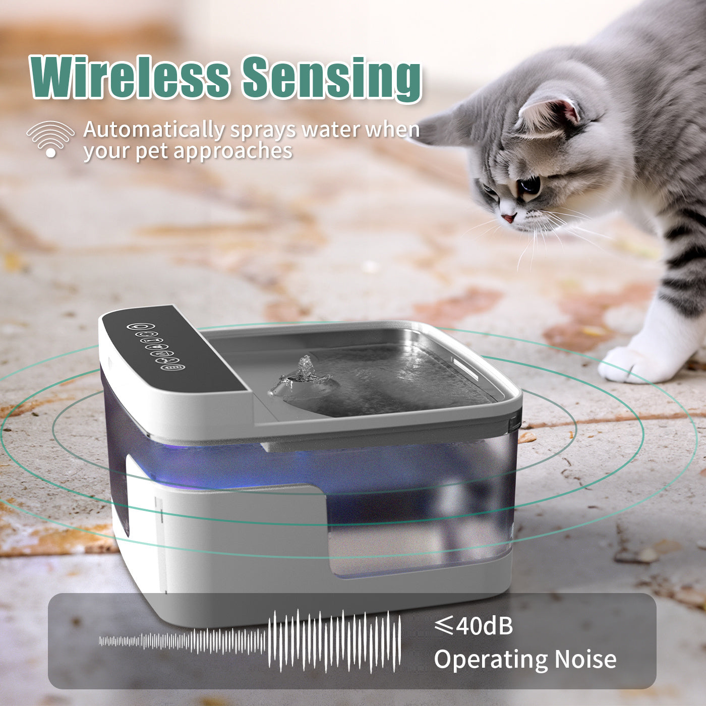 Pet Water Dispenser with fountain
